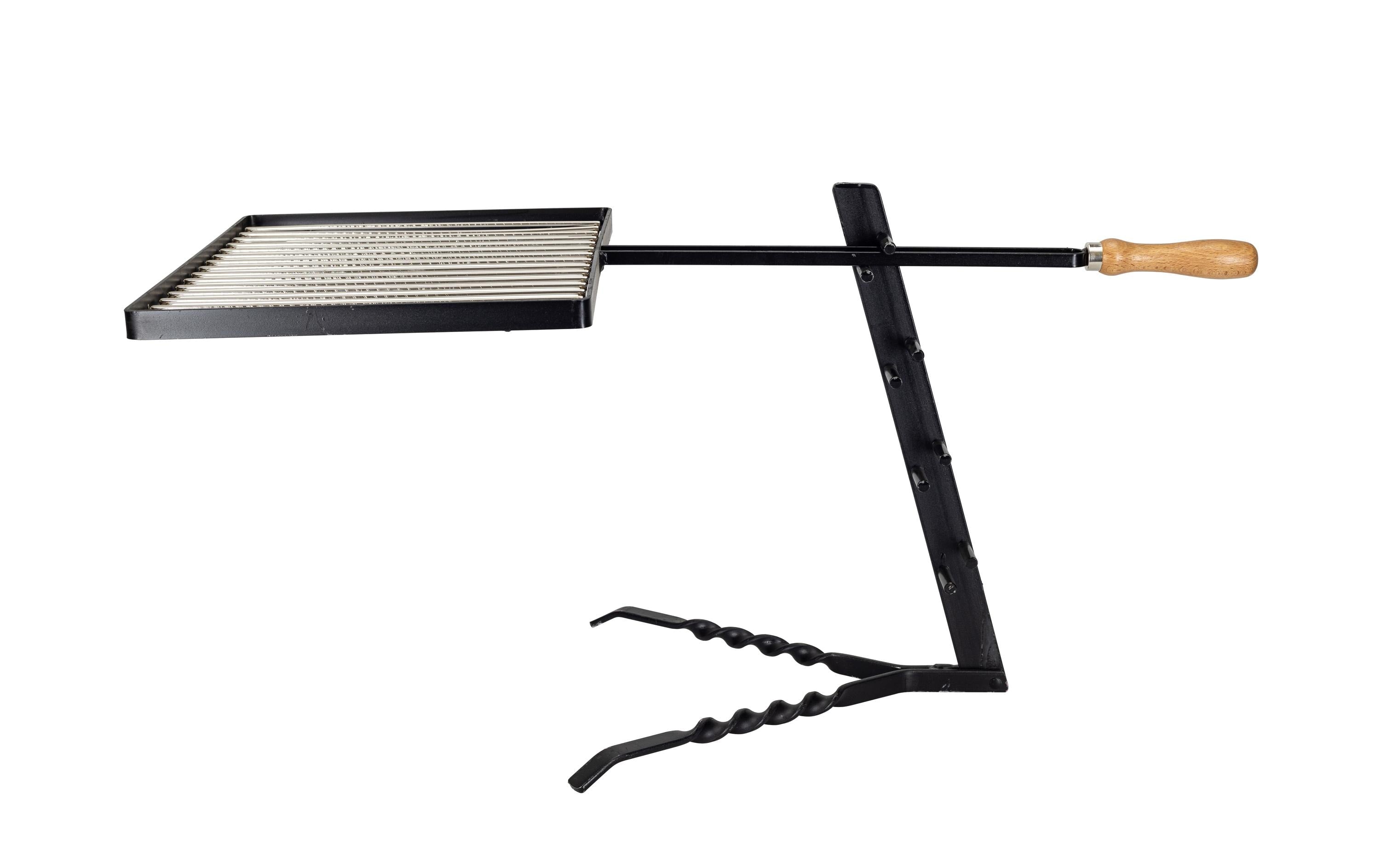 Nouvel Camping-Grill – Ø 31 cm, Höhe 37 cm, Grillrost – Schwarz/Edelstahl
