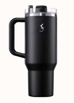 Lurch Big Cup Thermobecher 1,2 l – doppelwandig 8 h heiss/12 h kalt, Kunststoff (innen Edelstahl), schwarz