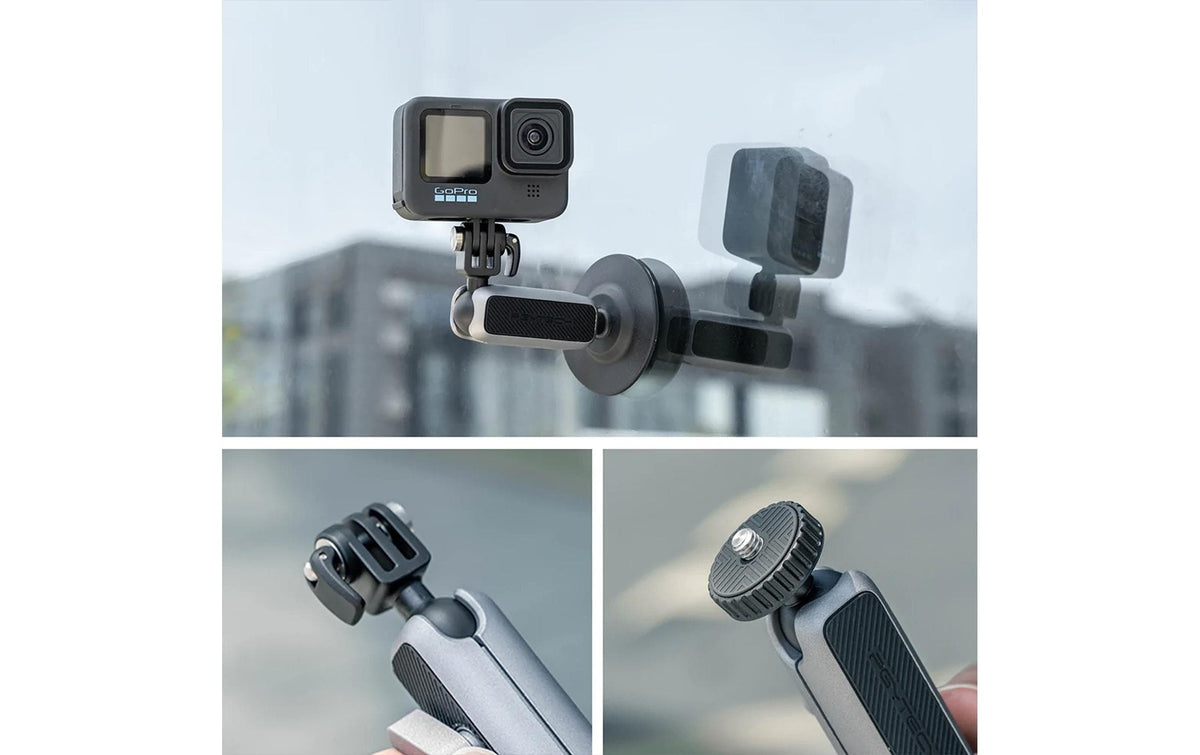 PGYTECH P-GM-154 Halterung – Magnetclip, 64 × 64 × 113 mm, Aluminium/TPU – für Actioncams – Schwarz/Silber