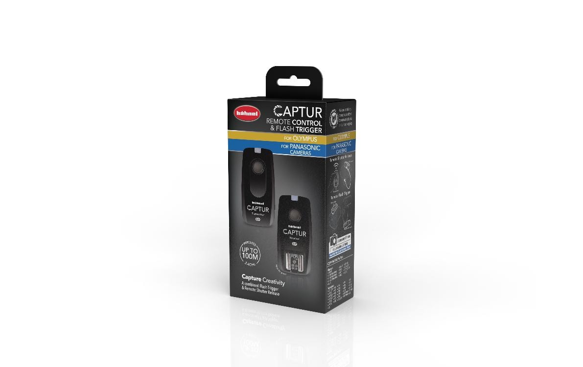 Hahnel Hähnel Captur Fernauslöser – Funk, 100 m Reichweite – für Olympus, Panasonic – Schwarz