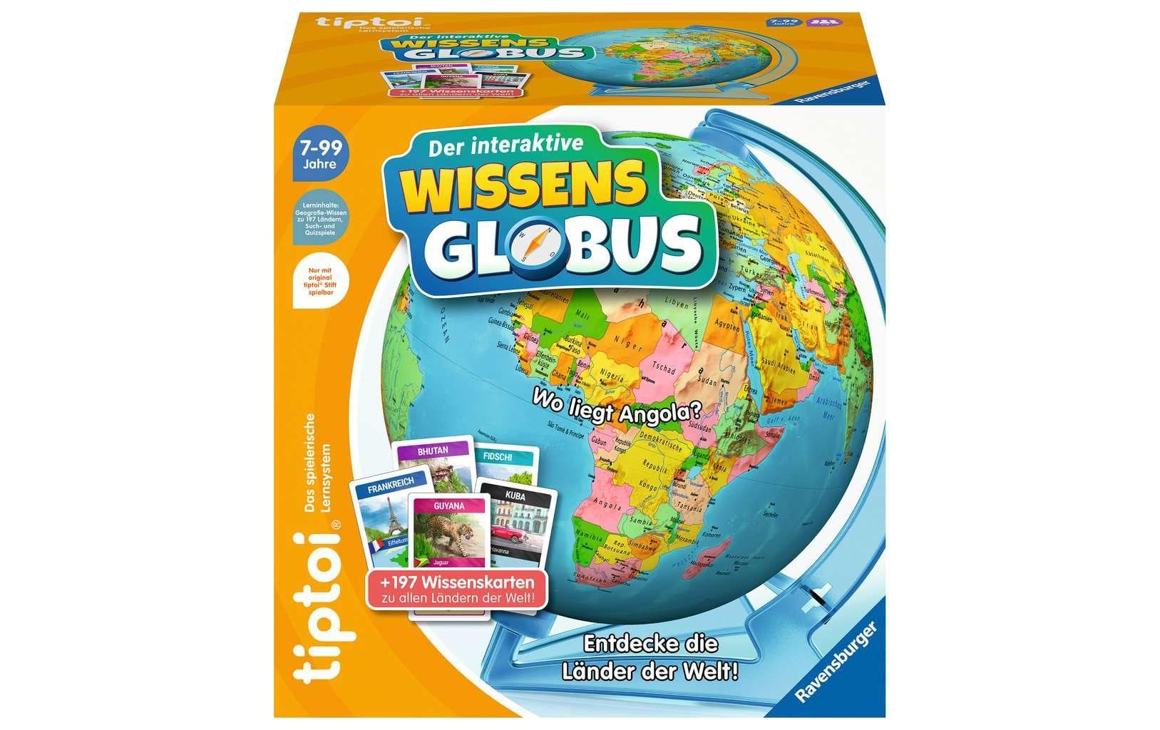 tiptoi Der interaktive Wissens-Globus – Kartenspiel-Erweiterung – 200 Karten – ab 7 J.