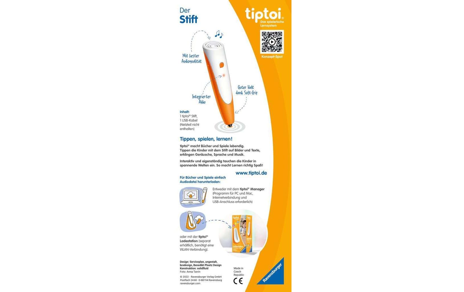 tiptoi Lernstift Der Stift – ab 2 Jahren – orange/weiss
