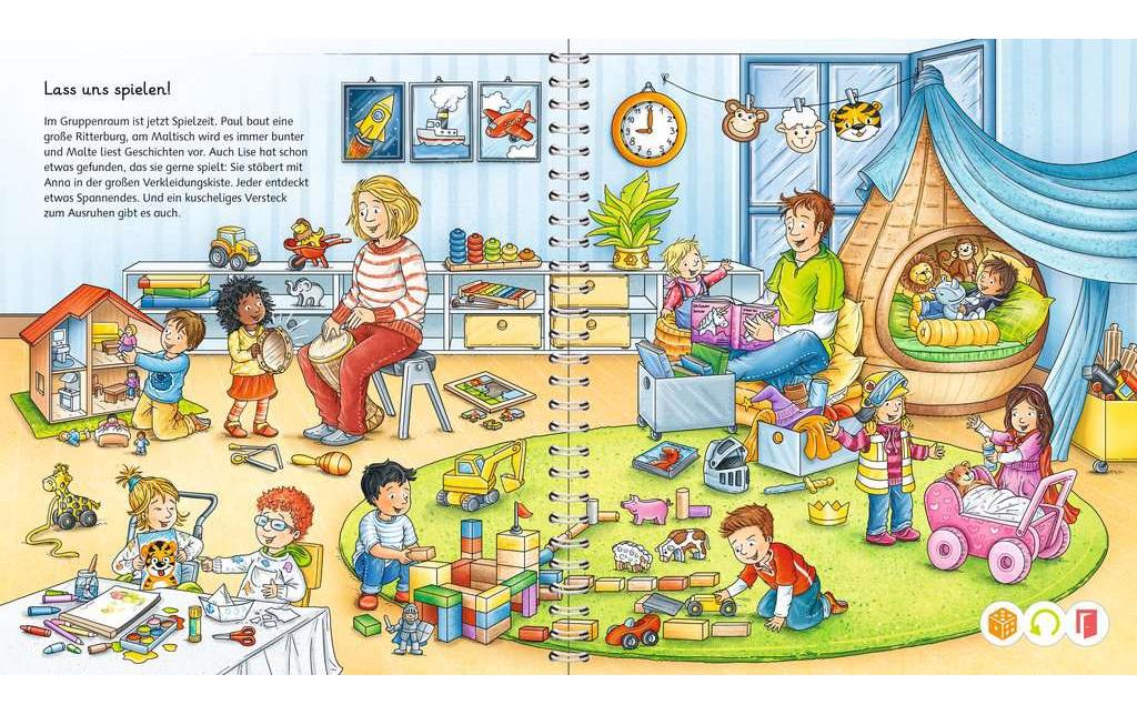 tiptoi Lernspiel – Kindergarten, Brettspiel, 1 Spieler, ab 3 Jahren, Deutsch