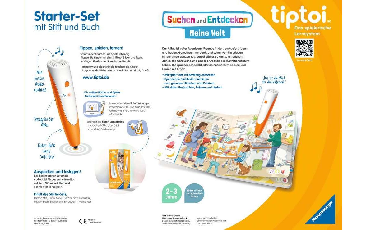 tiptoi Starter-Set – Meine Welt, 1 Spieler, ab 2 Jahren, Deutsch