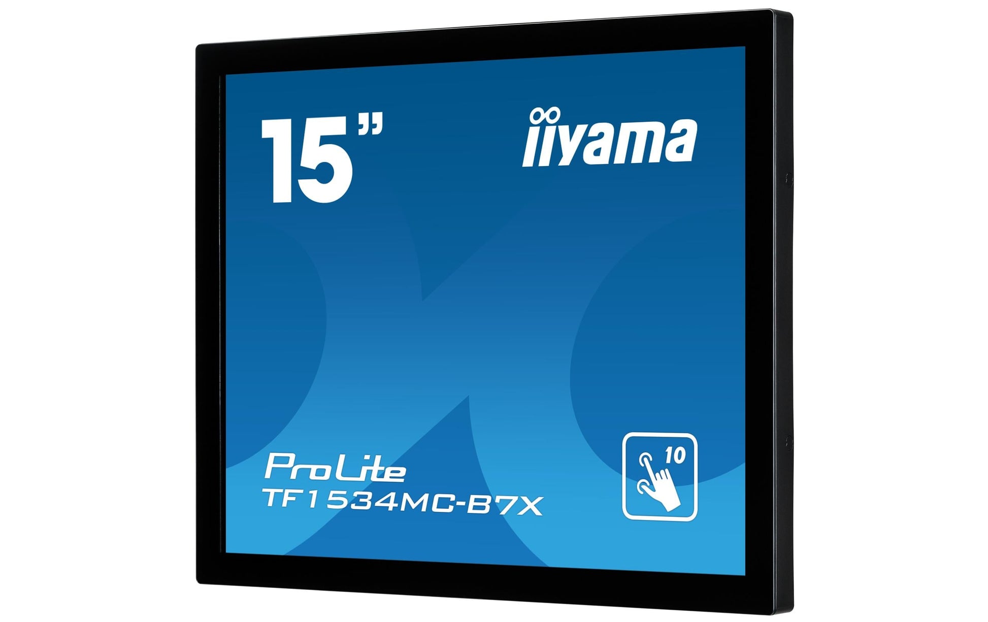 iiyama TF1534MC-B7X – Monitor, 15", 1024 × 768 (XGA), TN, Touch, 60 Hz, 370 cd/m², VESA 100 × 100, Schwarz