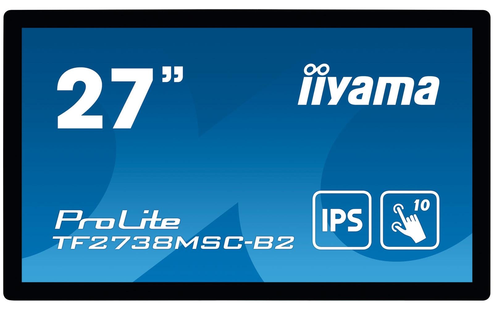 iiyama TF2738MSC-B2 – 27" Touch, 1920 × 1080 (Full HD), IPS