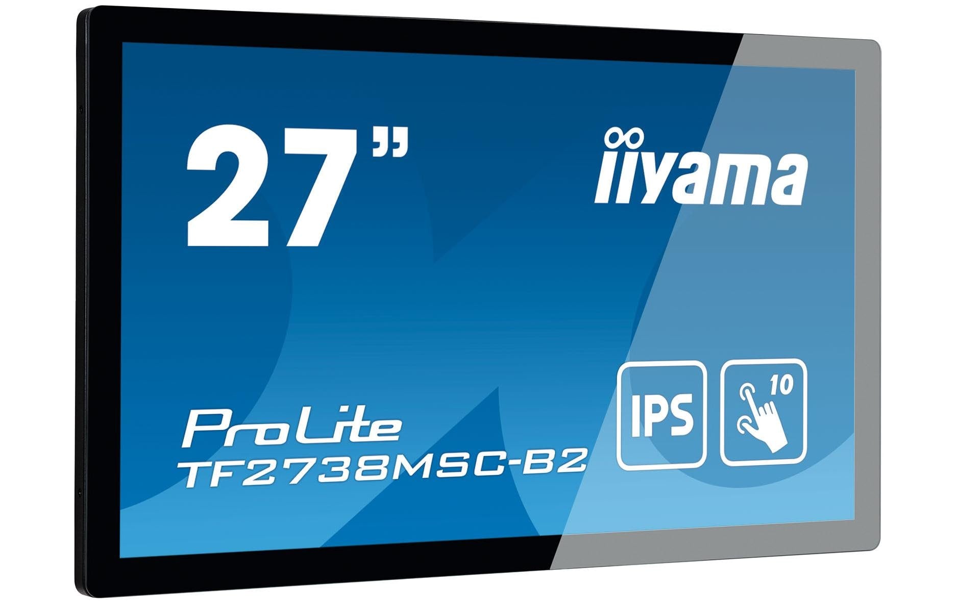 iiyama TF2738MSC-B2 – 27" Touch, 1920 × 1080 (Full HD), IPS