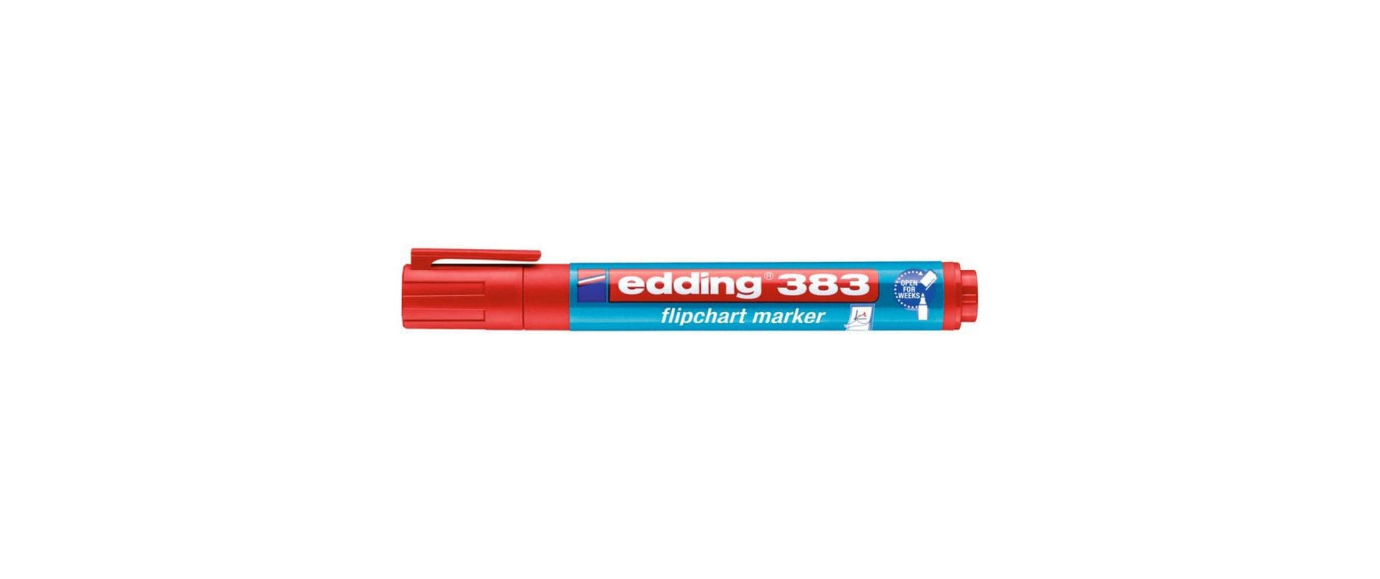 Edding Flipchart-Marker 383 – Keilspitze 1-5 mm – Rot – Nachfüllbar