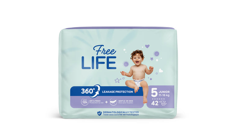 Freelife Babywindeln Junior – 42 Stk