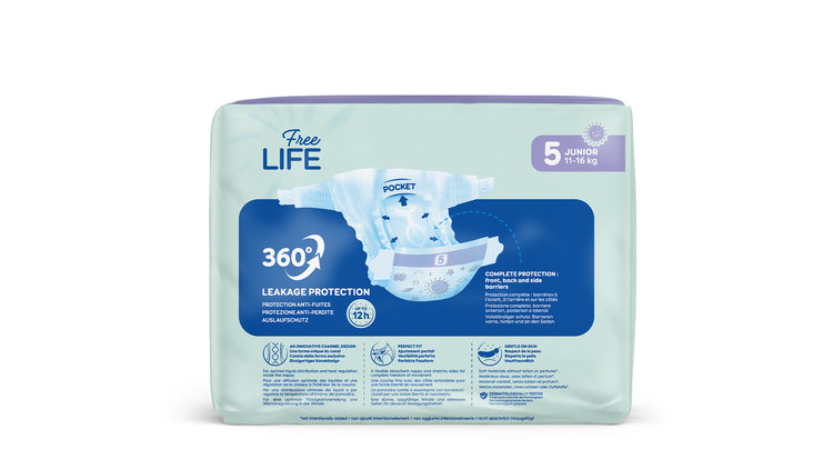 Freelife Babywindeln Junior – 42 Stk