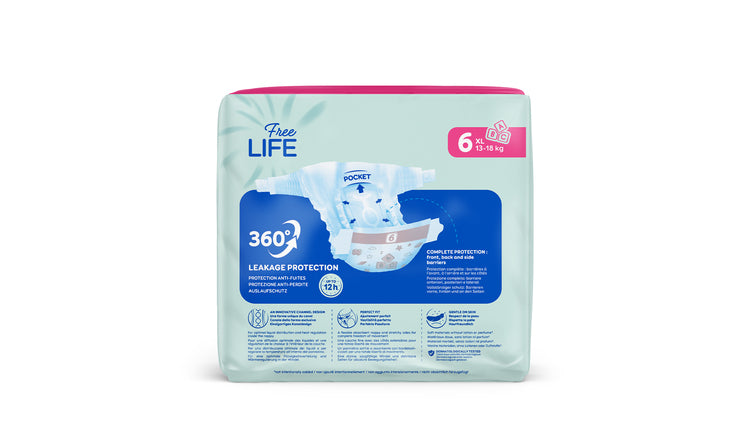 Freelife Babywindeln – Grösse XL – 35 Stk.