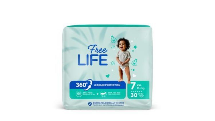 Freelife New Born Babywindeln – XXL – 30 Stk.
