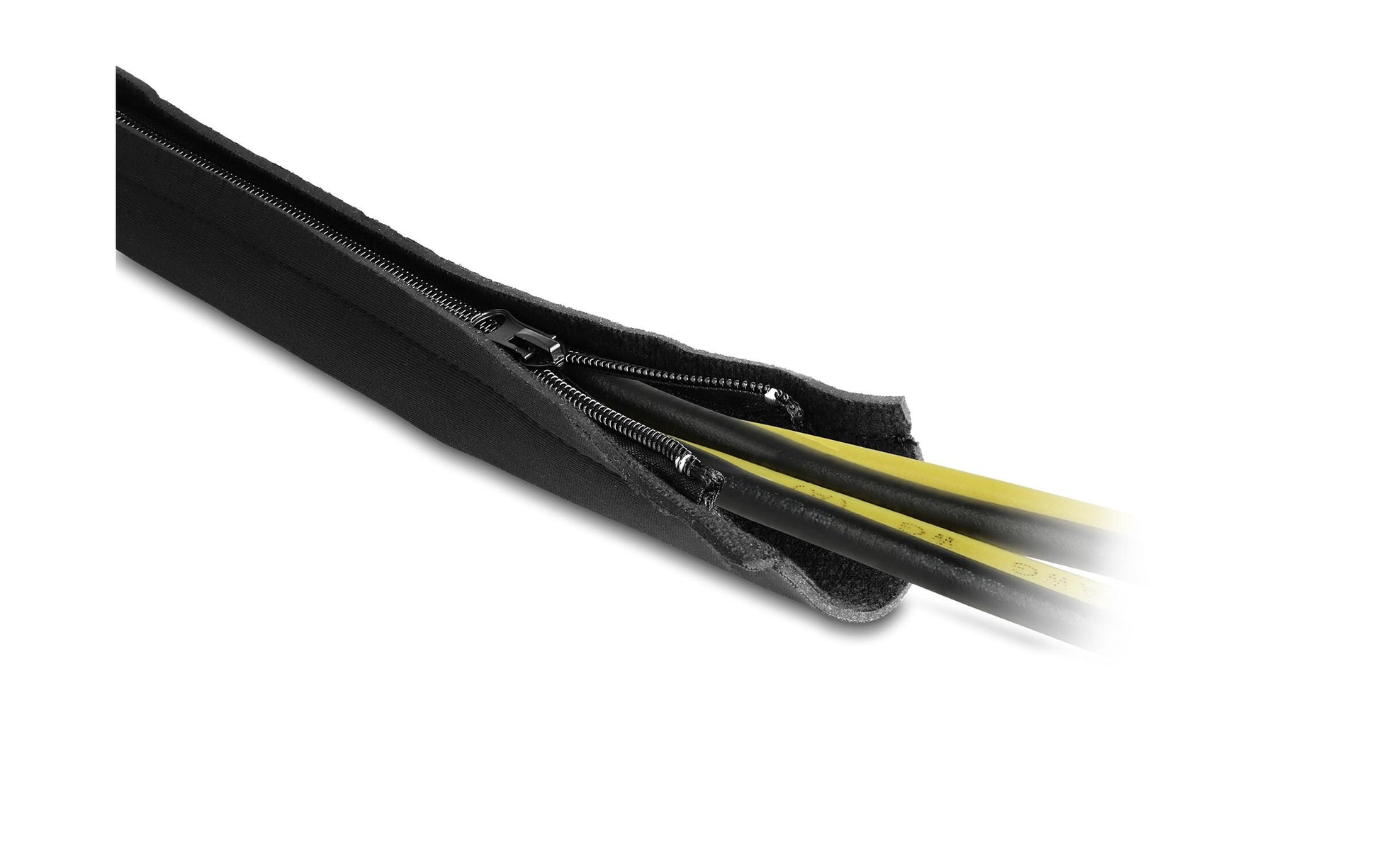 DeLOCK Kabelschlauch, Ø 25 mm × 3 m, Neopren, Reissverschluss, elastisch – schwarz