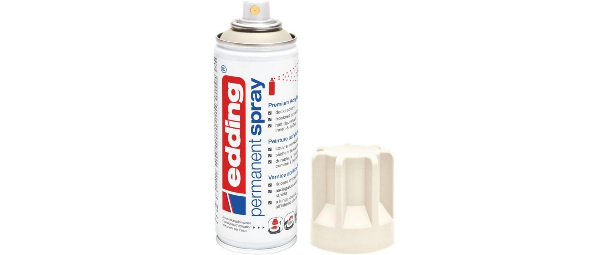 Edding Farbspray – Cremeweiss, Seidenmatt, 200 ml