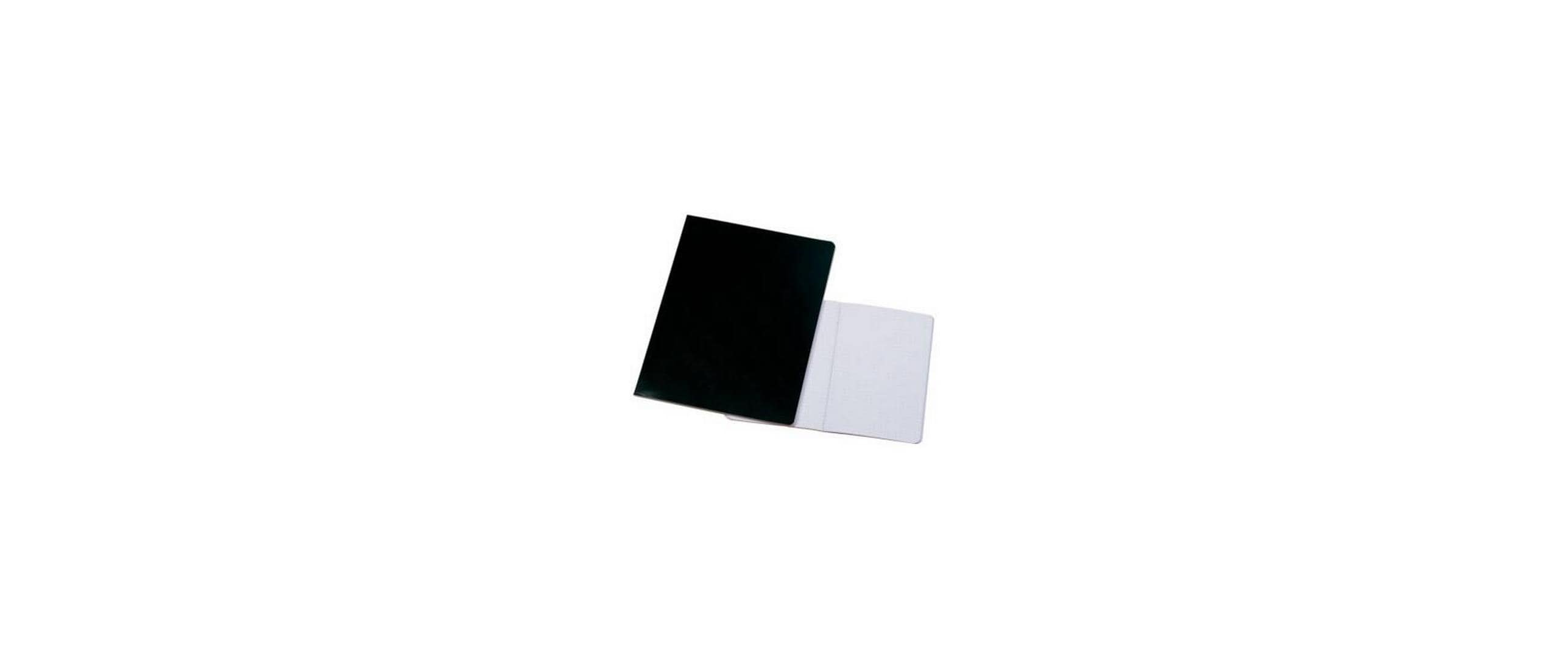 Neutral Naturaline Wachstuchheft – A4 – kariert 4 mm – 144 Seiten – Softcover, Schwarz