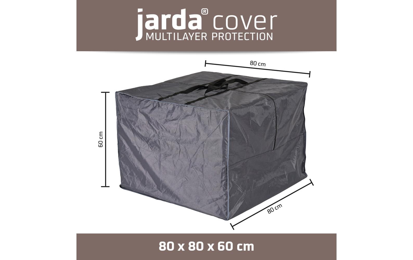 Jarda Kissenbezug – 80 × 80 cm, Grau, Ripstop-Polyester