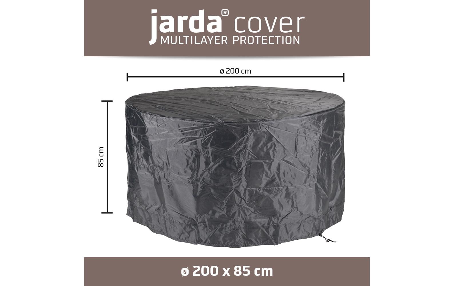 Jarda Schutzhülle rund Ø 200 cm × H 85 cm, Anthrazit, Ripstop-Polyester, für Sitzgruppe