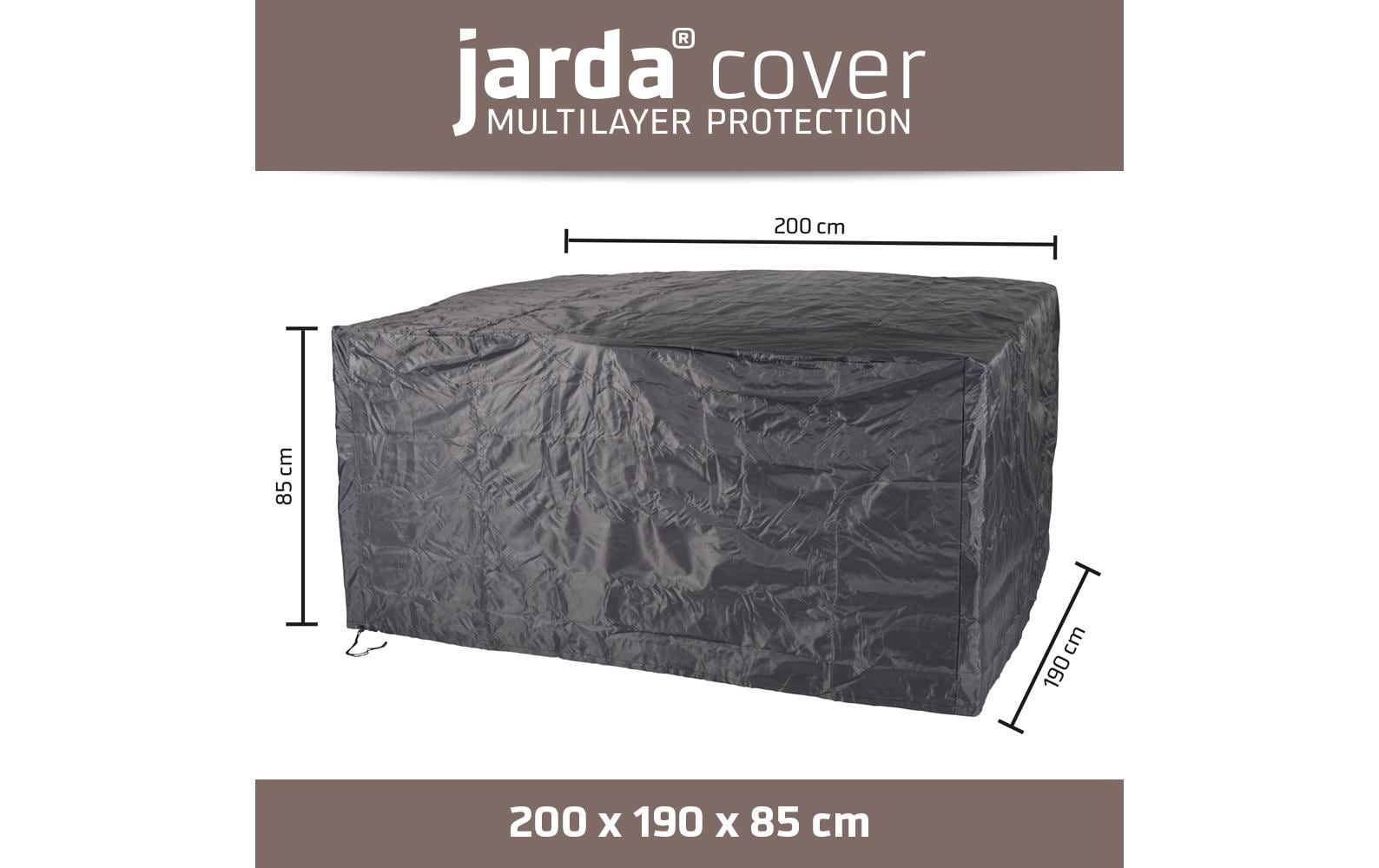 Jarda Schutzhülle – Ripstop-Polyester – Anthrazit – für Sitzgruppen bis 2000 × 850 × 1900 mm – wasserfest