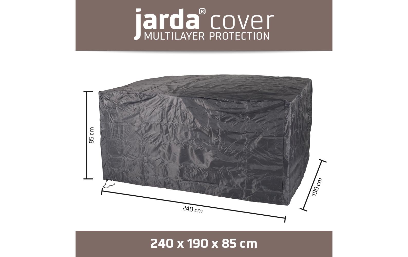 Jarda Schutzhülle Sitzgruppe – Ripstop-Polyester – Anthrazit – 2400 × 850 × 1900 mm