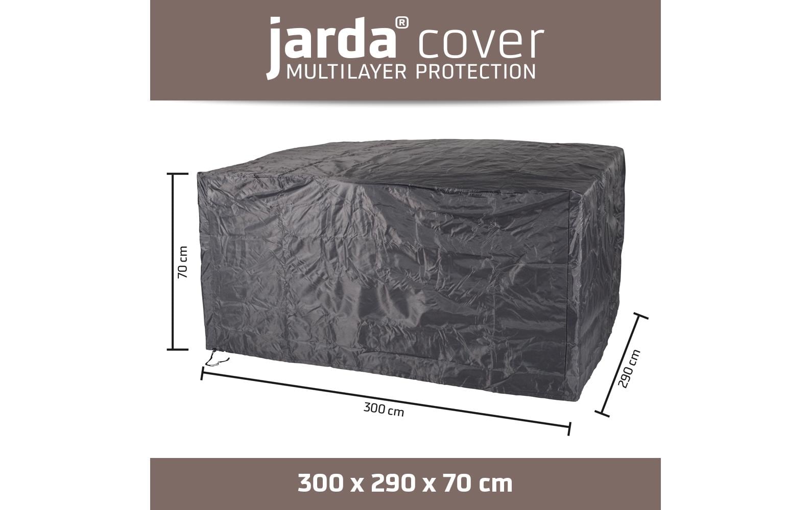 Jarda 5843 Terrassensofaabdeckung – Ripstop-Polyester – Anthrazit – für Lounge bis 3000 × 2900 × 700 mm