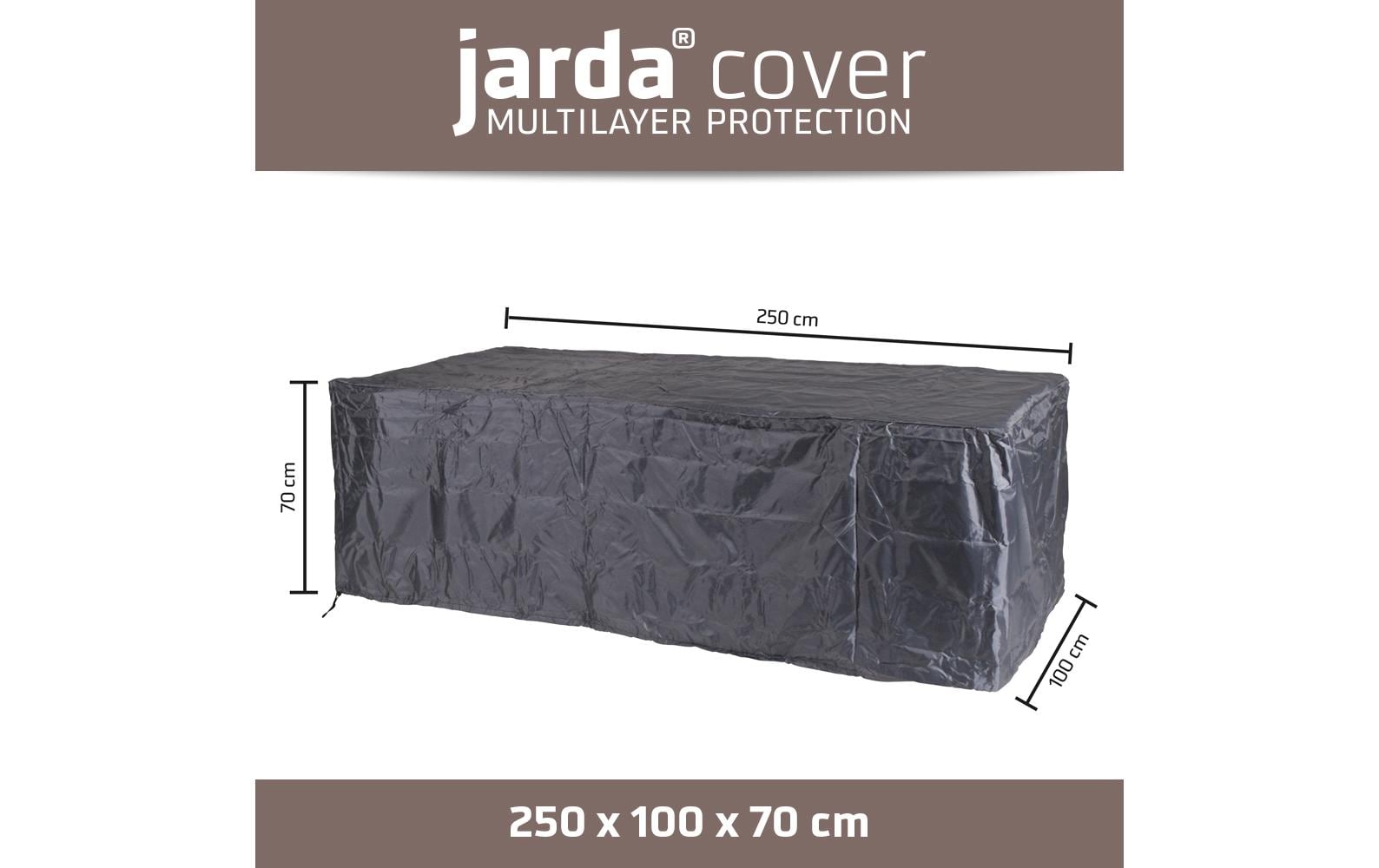 Jarda Schutzhülle Loungebankhülle – Ripstop-Polyester – Anthrazit – 2500 × 700 × 1000 mm