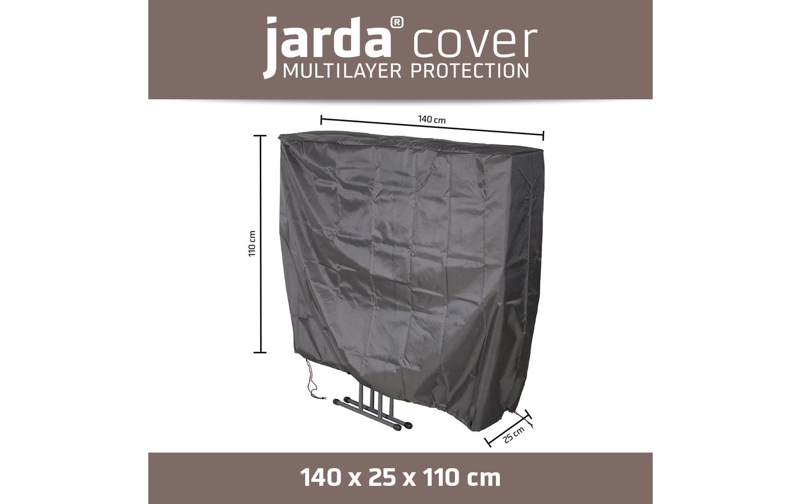 Jarda Terrassentischabdeckung 140 × 25 × 110 cm, Anthrazit, Polyester, für Klapptisch
