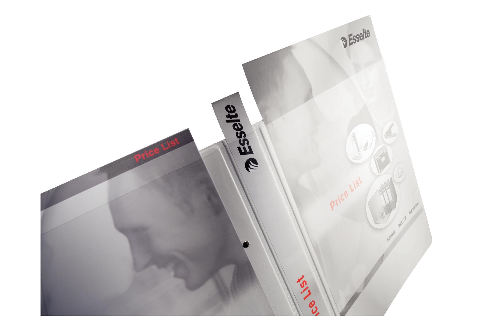 Leitz Präsentationsringbuch – 2-Ring Ø 25 mm – für A4 – Rückenbreite 4,4 cm – Weiss