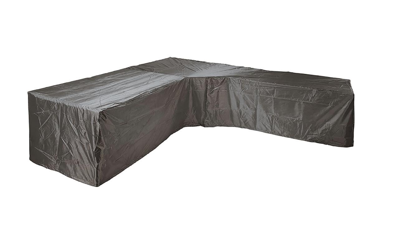 Jarda Schutzhülle L-Form 300 × 300 × 70 cm, Ripstop-Polyester, Anthrazit, Wasserfest, für Lounge
