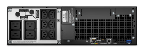 APC Smart-UPS SRT 5000VA RM USV 5 kVA/4500 W Online – Rackmount 3U – C13/C19×10, Festverdrahteter Eingang