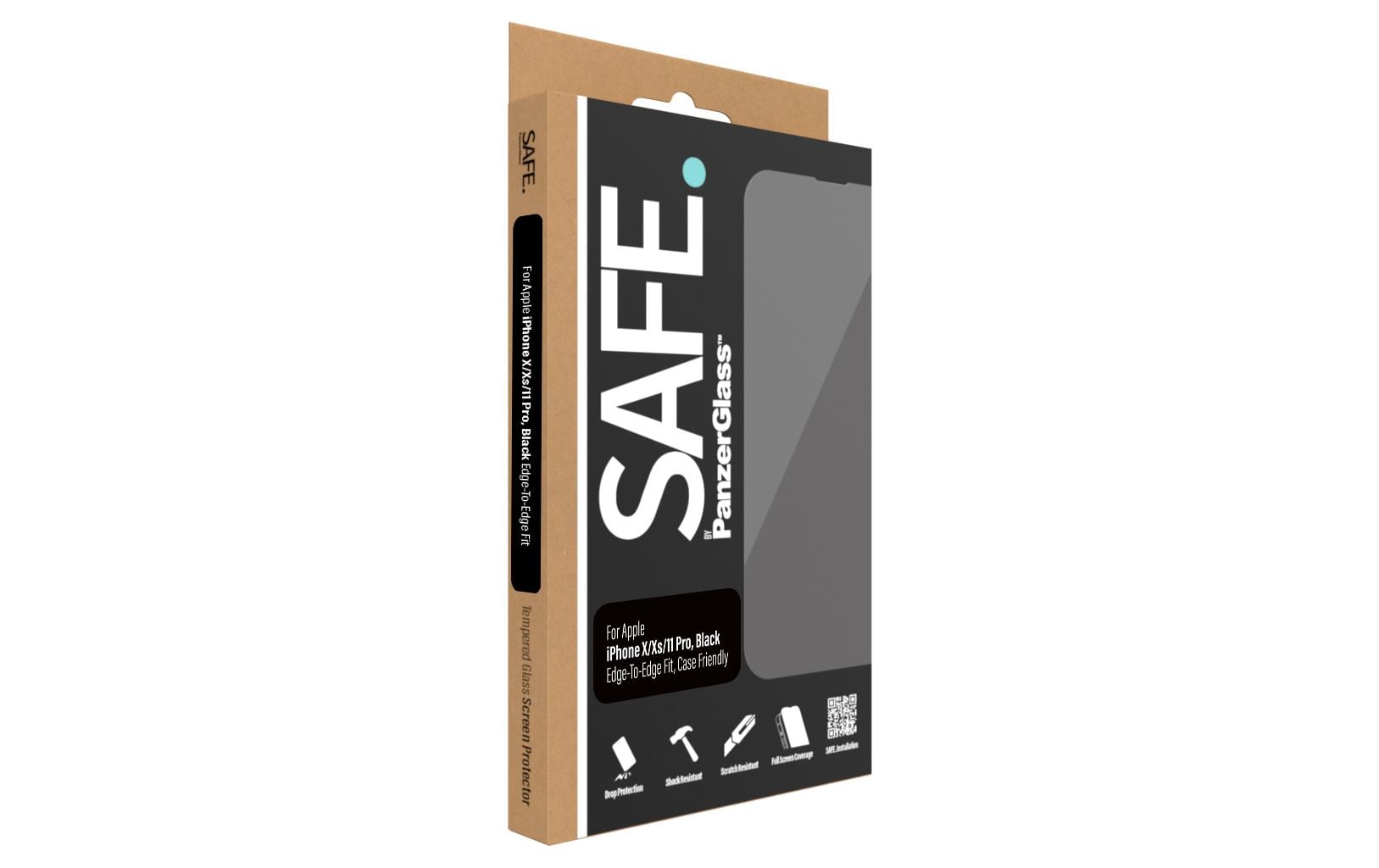 PanzerGlass SAFE. – Displayschutz (Panzerglas), Case Friendly – für iPhone X/Xs/11 Pro
