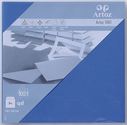 Artoz Couvert 160 × 160 mm, ohne Fenster, blau