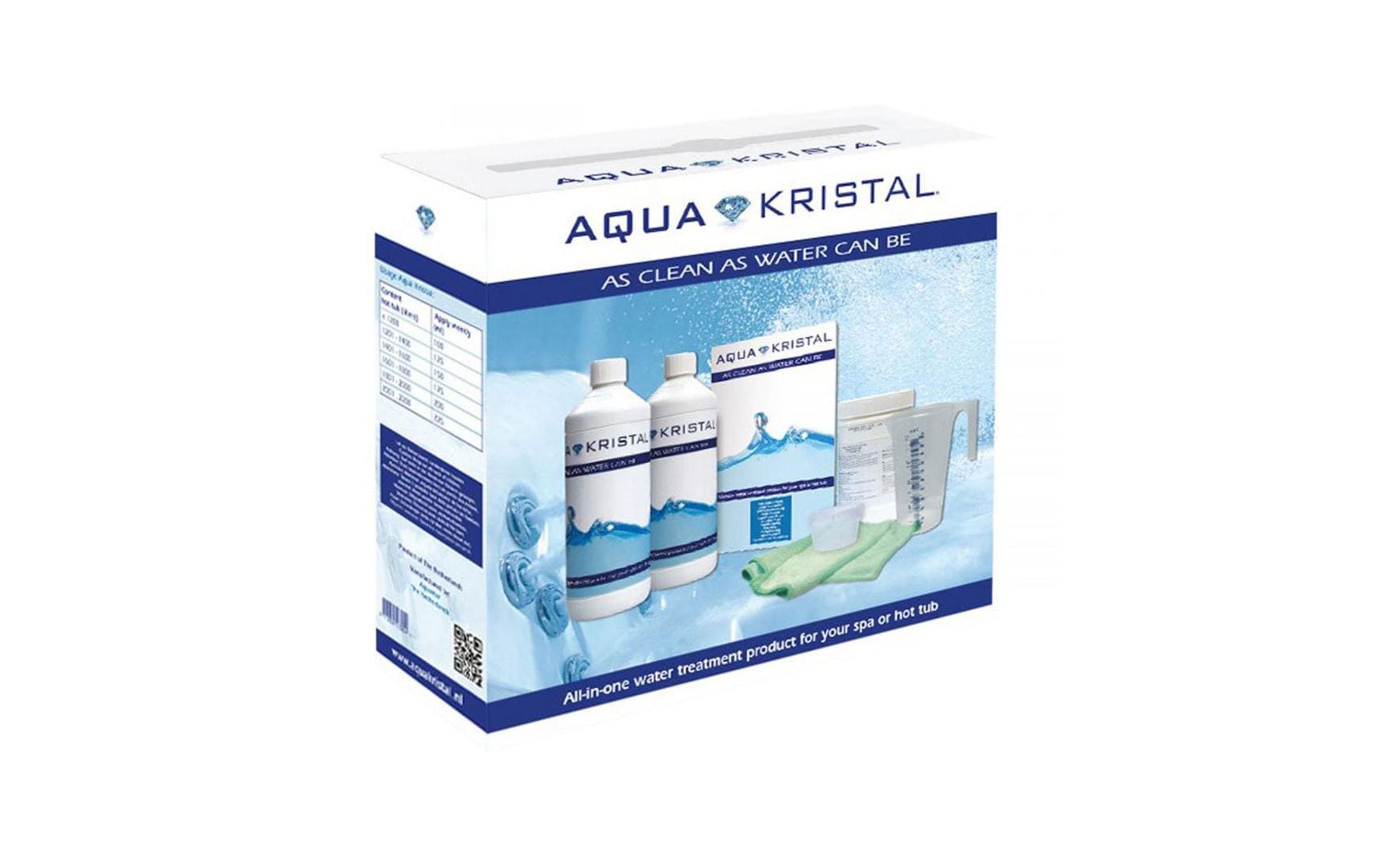 Aqua Kristal Desinfektionsset – für Whirlpool – 5-teilig