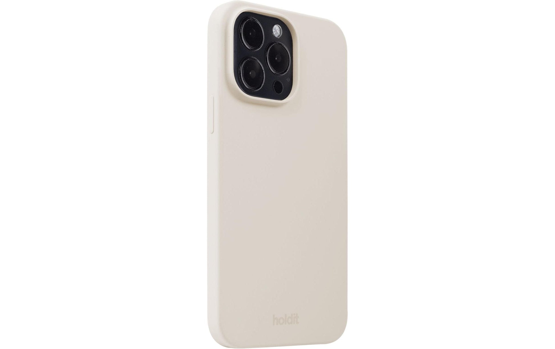 HoldIt Backcover – für Apple iPhone 14 Pro Max – beige – Silikon, stossdämpfend