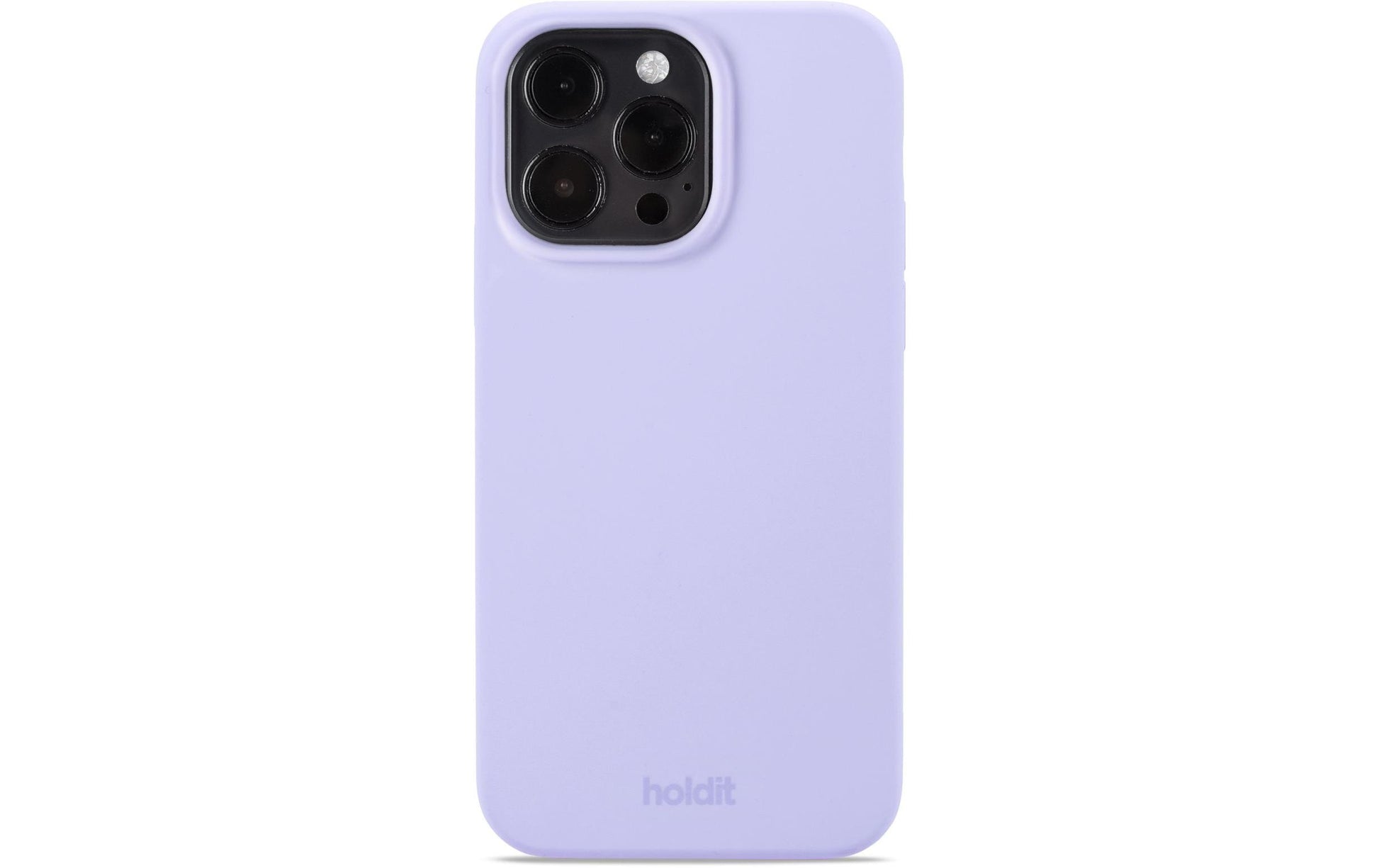 Holdit Backcover – für Apple iPhone 15 Pro Max, Silikon, Lavendel, kabelloses Laden, kratzresistent