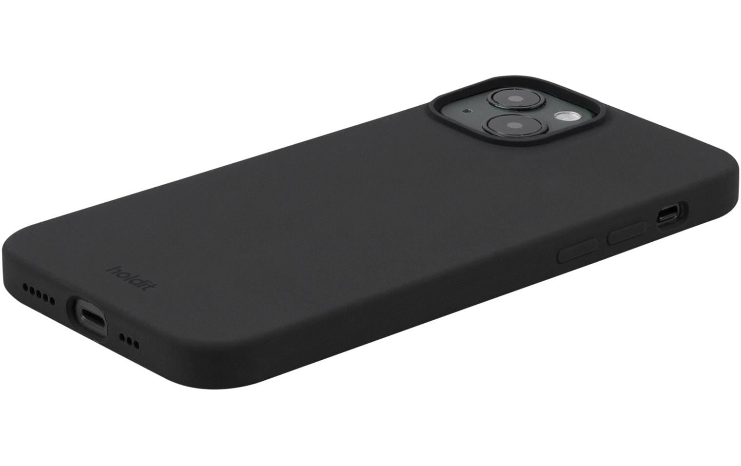 HoldIt Backcover – für Apple iPhone 14 Plus, Silikon, Schwarz