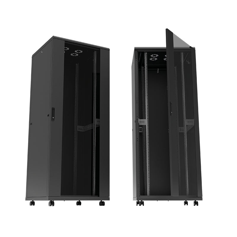LogiLink 19" Netzwerkschrank – 22U, 19" Rack, Stahl, Schwarz