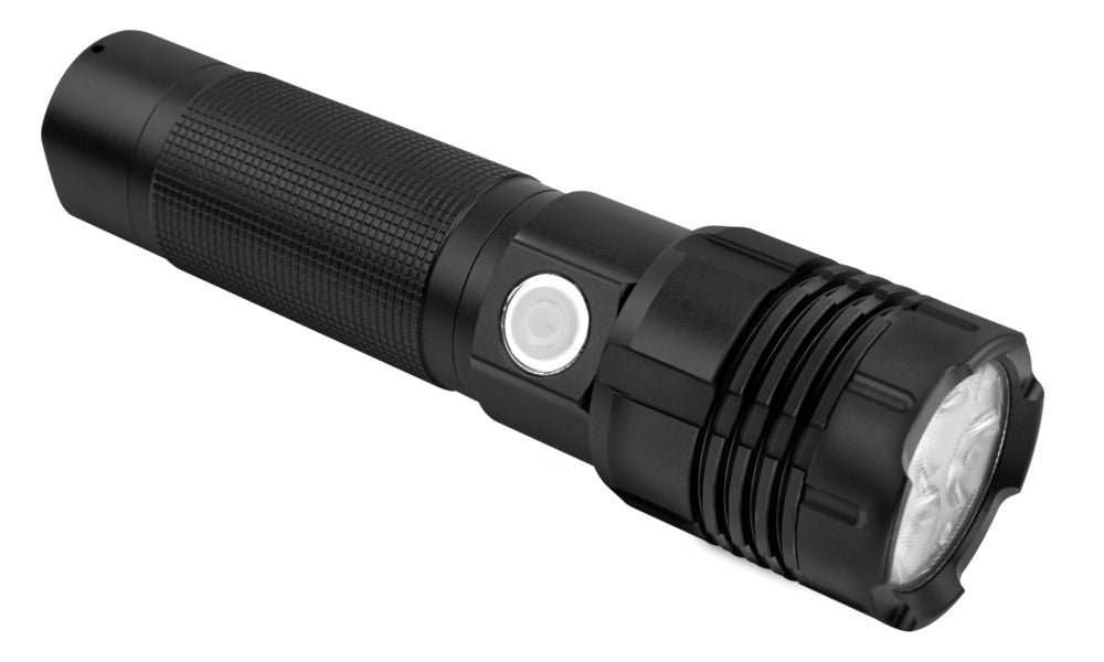 Ansmann Taschenlampe Pro 3000R – 3200 lm, 213 m, IP67, USB, Akku 5100 mAh, 6 Modi – Schwarz