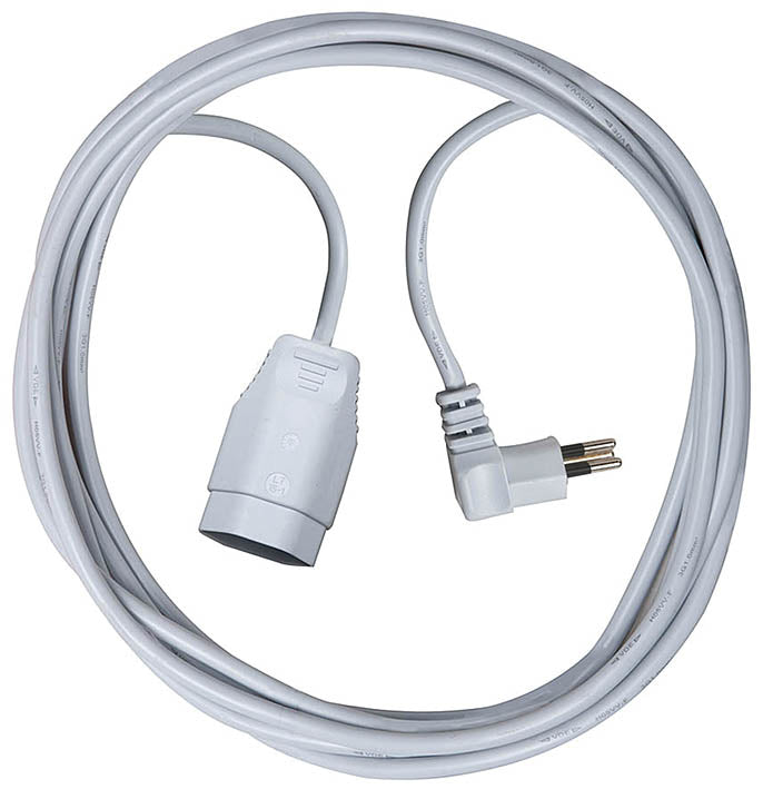 Brennenstuhl Verlängerungskabel T12–T13, 3 m, 1 mm², Kinderschutz – Weiss