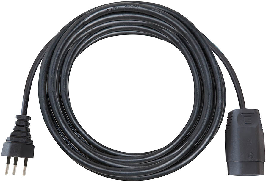 Brennenstuhl Netzkabel, T12 auf T13, 3-polig, 50 m, Schwarz