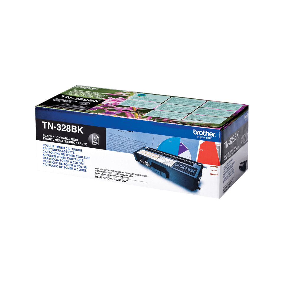 Brother Toner – schwarz, 6000 Seiten – für Farb-Laserdrucker/Multifunktionsgeräte
