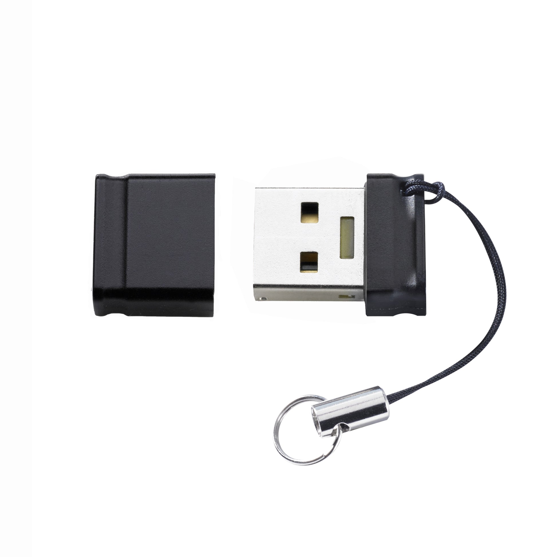Intenso USB-Stick 16 GB – USB-A 3.2 Gen 1, 100 MB/s Lesen, mit Kappe, Schwarz