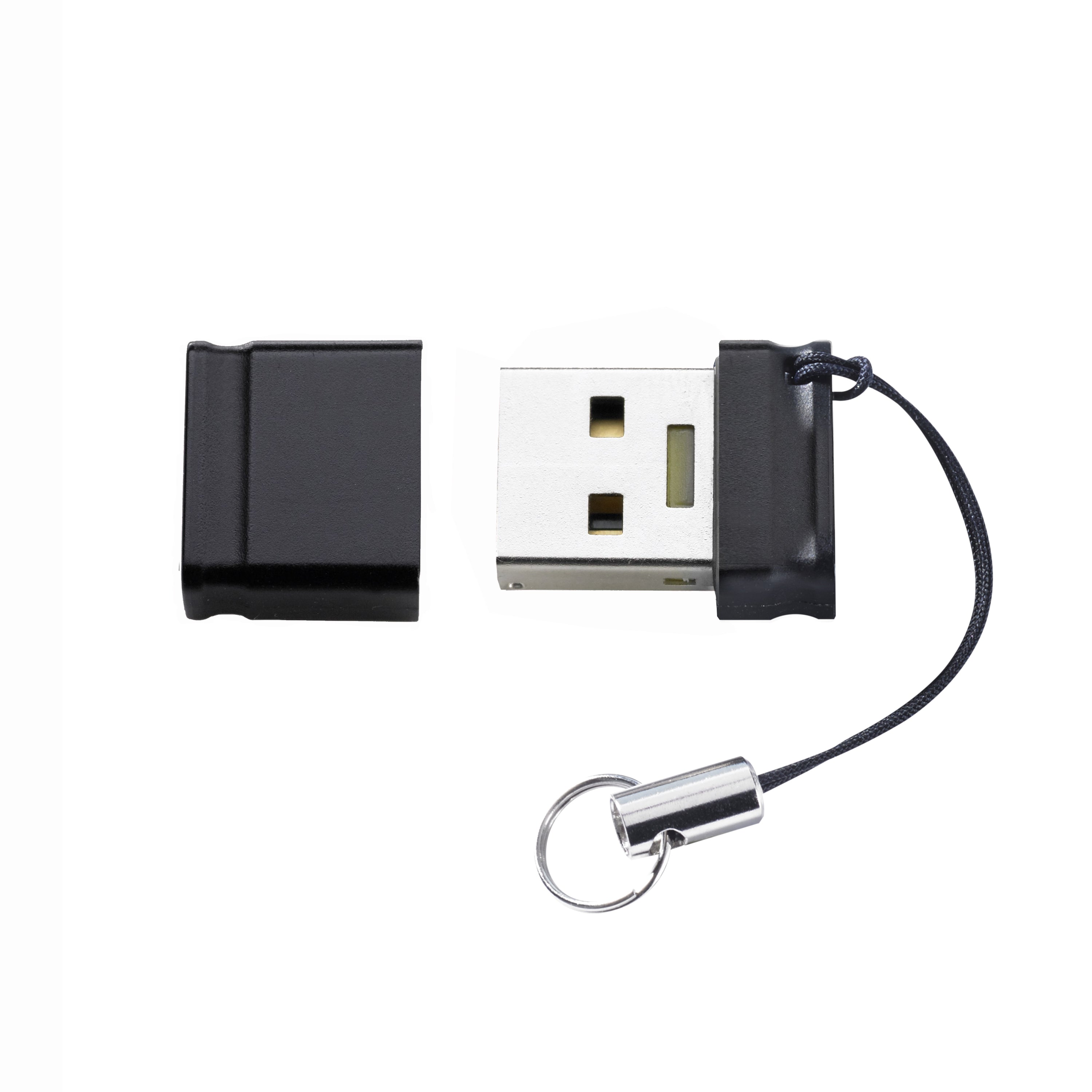 Intenso Slim Line 32 GB USB-Stick – USB Typ-A (USB 3.2 Gen 1), 100 MB/s, Schwarz, Schlüsselanhänger