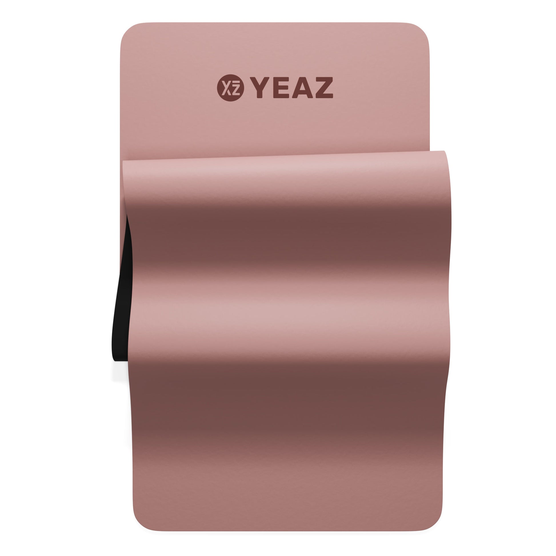 YEAZ Yogamatte Aura – rutschfest, mit Trageriemen – 68 × 188 cm, 0,5 cm – Rosa – PU/Kautschuk