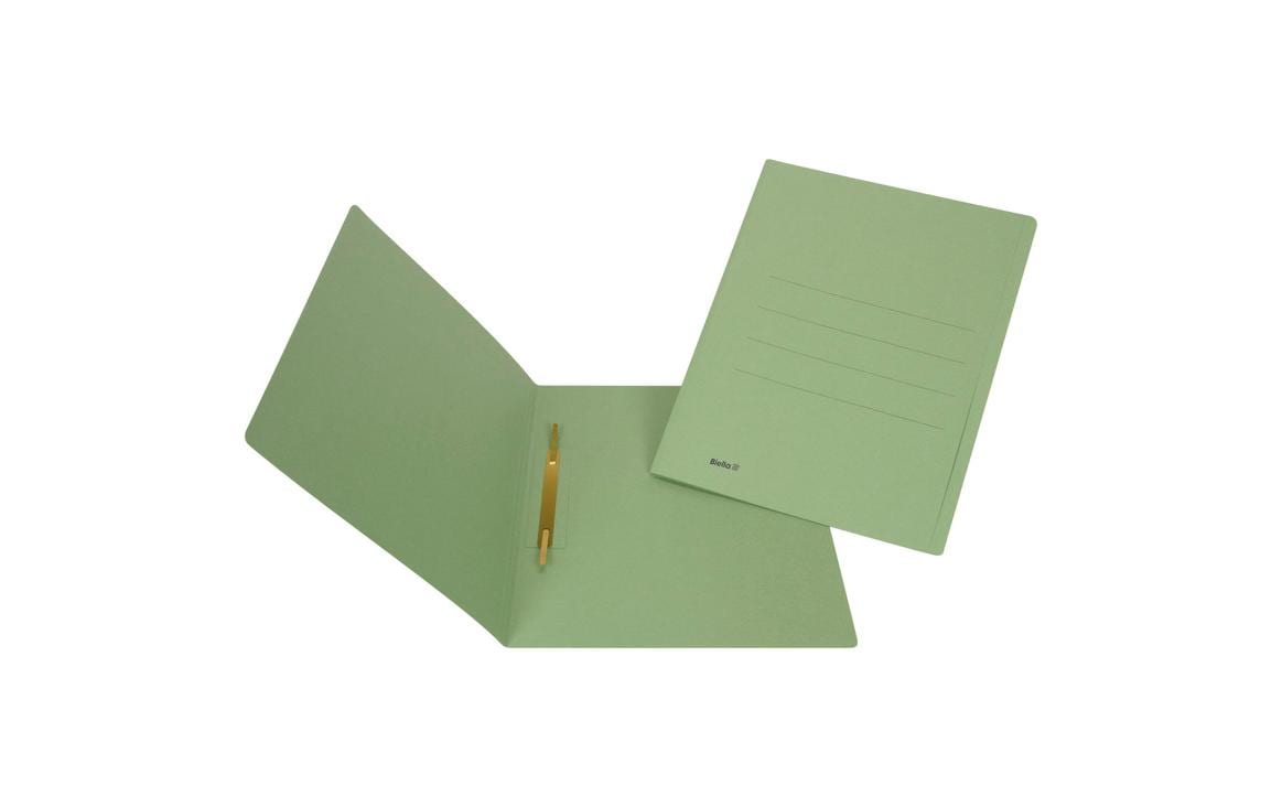 Biella Schnellhefter – A4, Karton, Grün, Heftzunge, 240 g/m², 50 Stk.