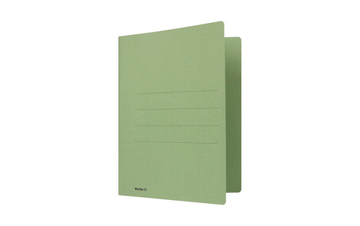 Biella Schnellhefter – A4, Karton, Grün, Heftzunge, 240 g/m², 50 Stk.