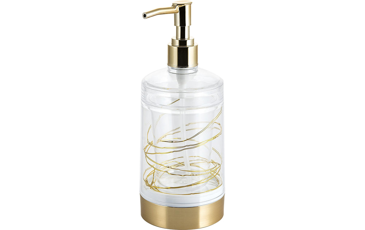 Diaqua Seifenspender – Kunststoff, Gold, 240 ml