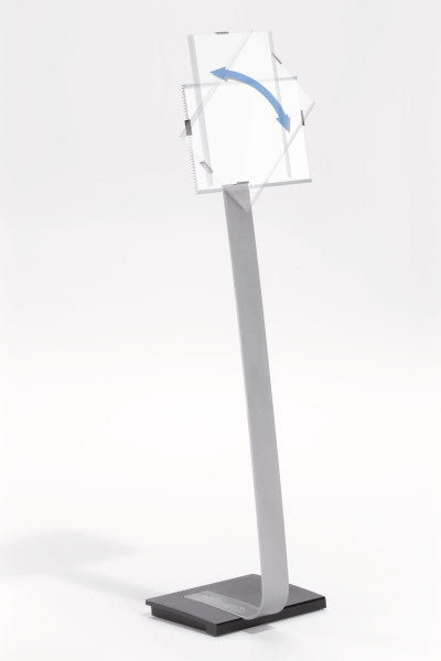 Durable Bodenständer Info Sign – für A4, transparent, Acryl/Aluminium