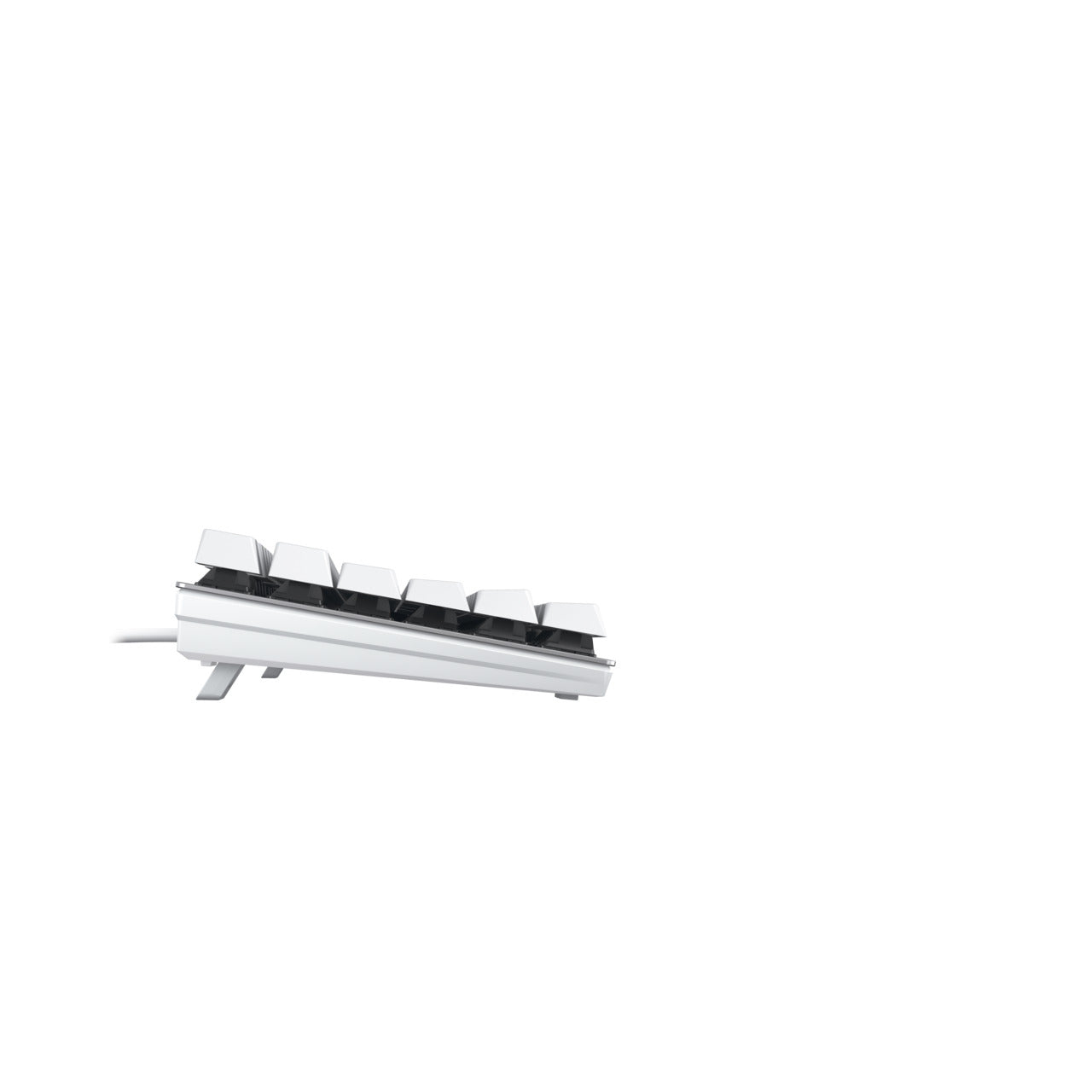 CHERRY KC 200 MX – Tastatur – mechanisch – kabelgebunden – USB-A – QWERTZ (DE) – Silber/Weiss