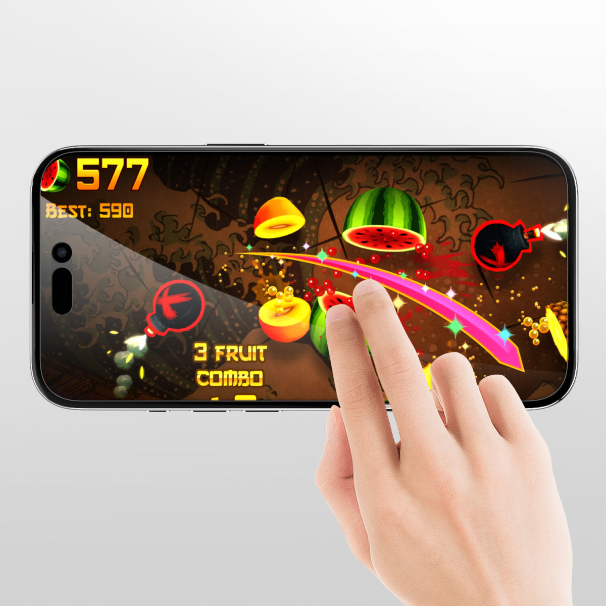 4smarts Privacy-Filter (Panzerglas), Case Friendly – für iPhone 16