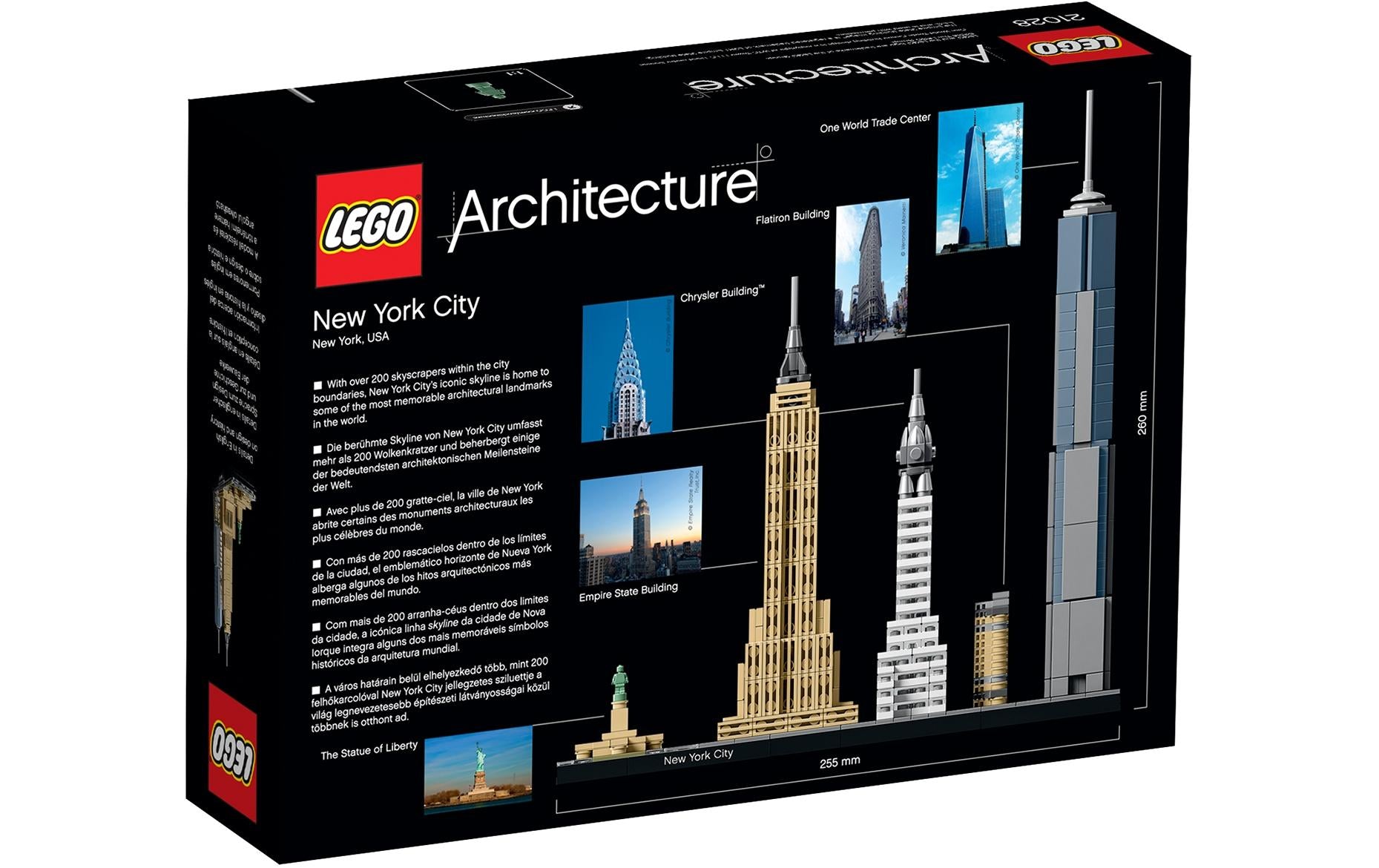 LEGO Architektur New York City 3D-Puzzle – 598-teilig – ab 12 Jahren